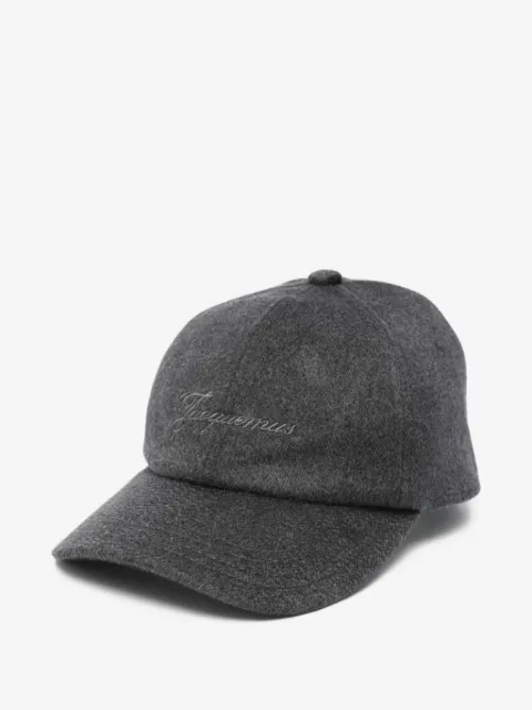 Jacquemus gorra de béisbol con logo bordado