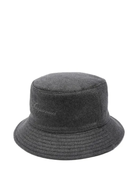 Jacquemus logo-embroidered bucket hat