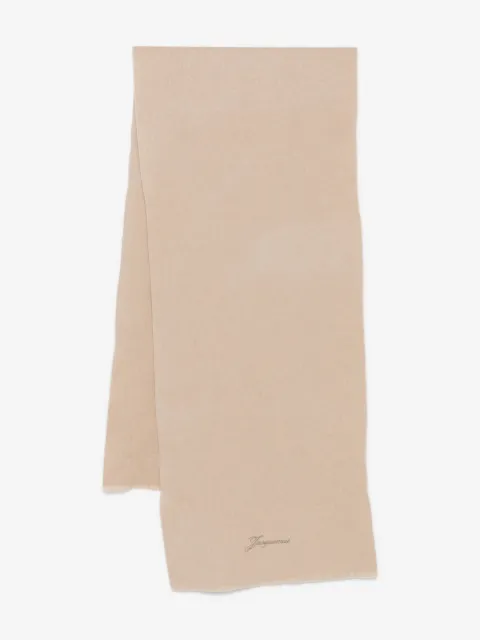 Jacquemus bufanda con logo bordado