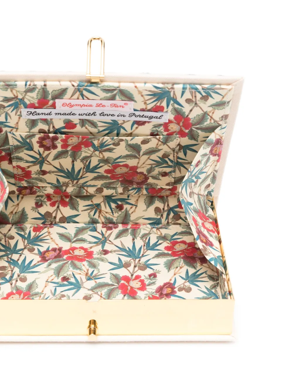 Olympia Le-Tan Fondue Fromage clutch Beige