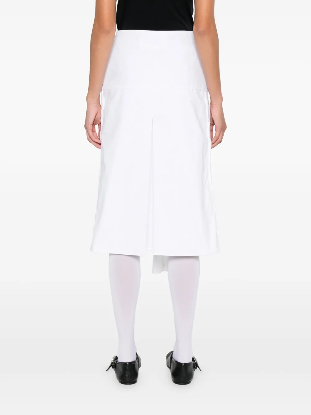 Marine Serre Midi-wikkelrok Wit