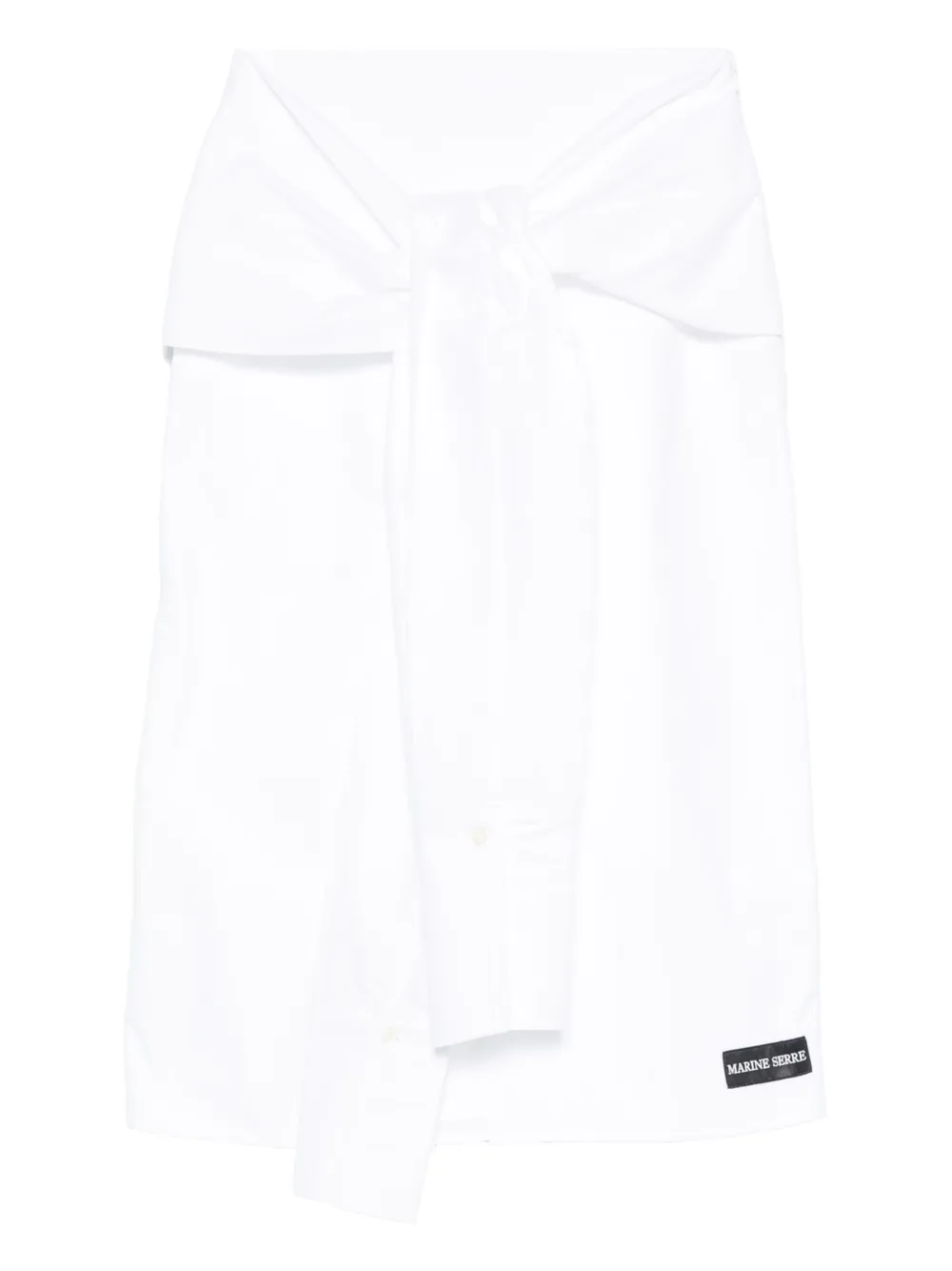 Marine Serre wrapped midi skirt | White | Image 1