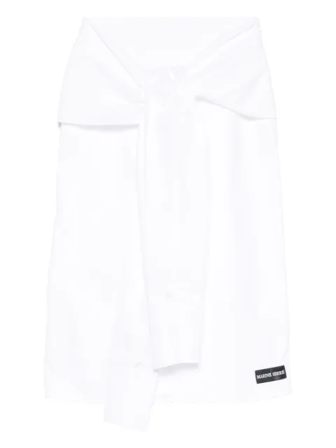 Marine Serre wrapped midi skirt