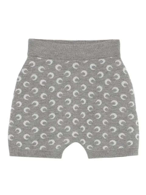 Marine Serre shorts tejidos con motivo Moon en jacquard