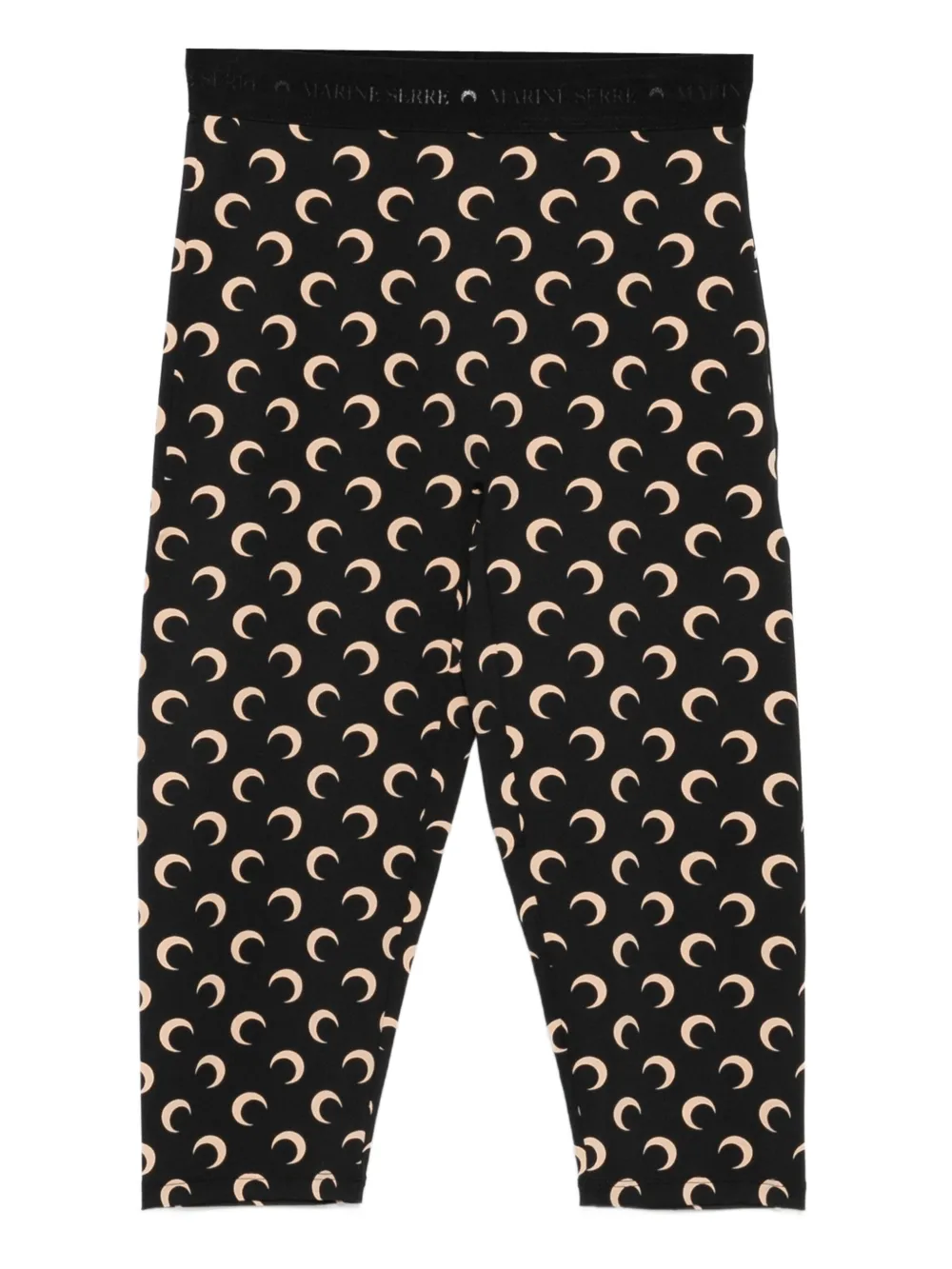Marine Serre crescent moon-print trousers Zwart