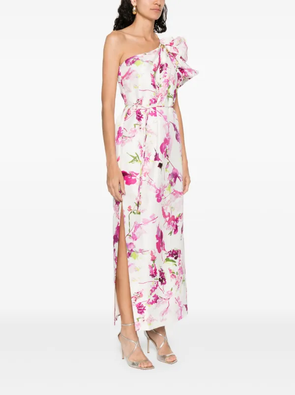 【Aje】Cira Midi Dress/ミディドレス/ワンショルダー/花柄 Cira Midi Dress | Fresh Flora | Aje – Aje ROW