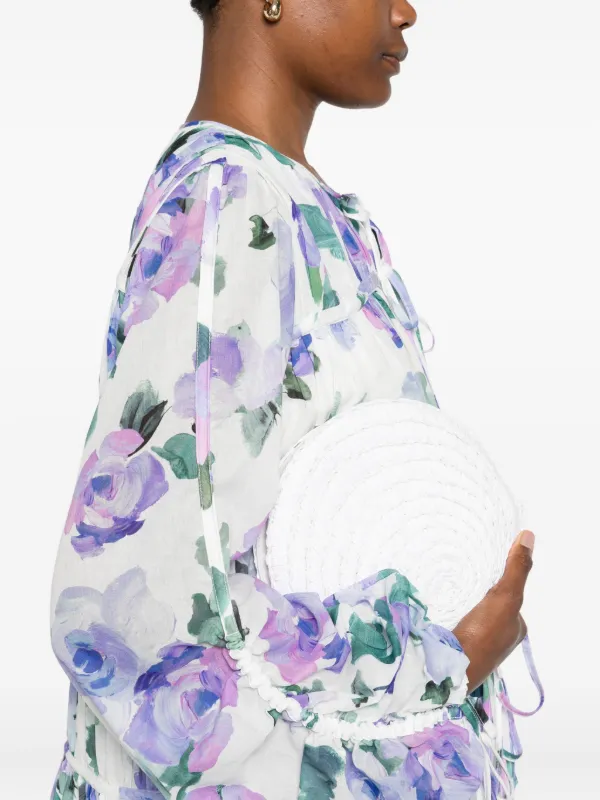 【Aje.】Clover Mini Dress Aje clover-print Mini Dress | White | FARFETCH