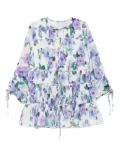 Aje clover-print mini dress - White