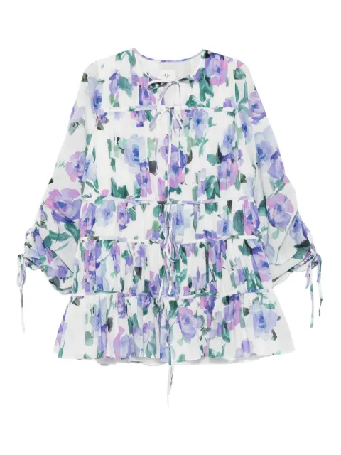 Aje clover-print mini dress