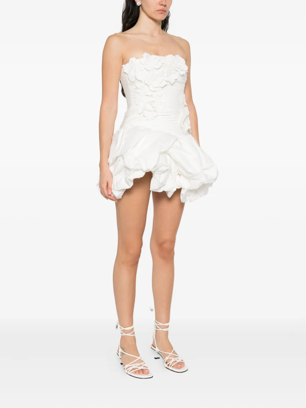 Aje Splendour mini dress Wit