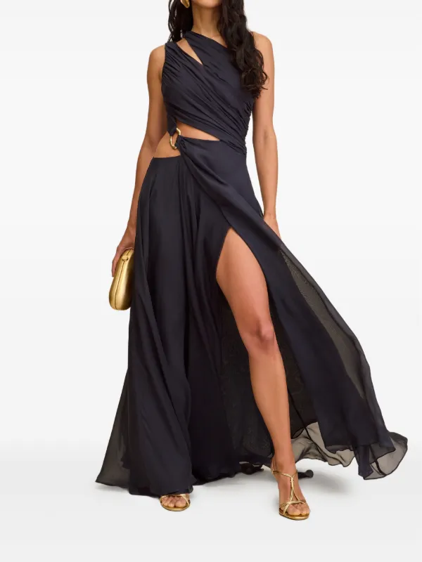 green emerald velvet dress Cult Gaia - Jahzara Dress