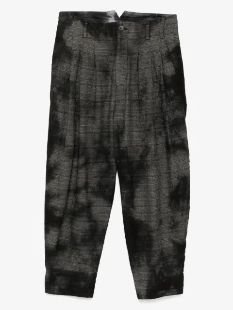 CALMLENCE triple pleated tapered trousers