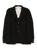 CALMLENCE peaked lapel sack blazer - Black