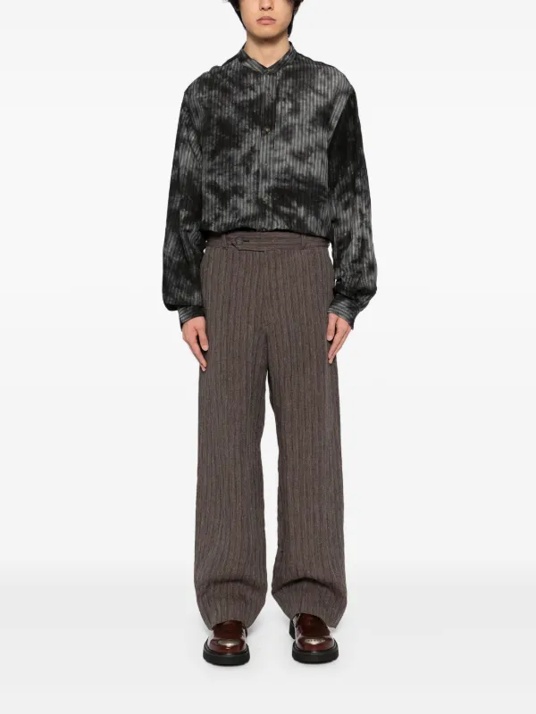大勧め Trousers wide-leg Pleated No CALMLENCE | FARFETCH | Brown パンツ