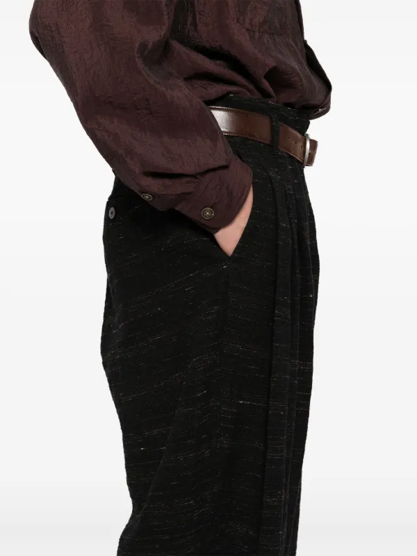 CALMLENCE スリータック テーパードパンツ | ブラック | FARFETCH JP