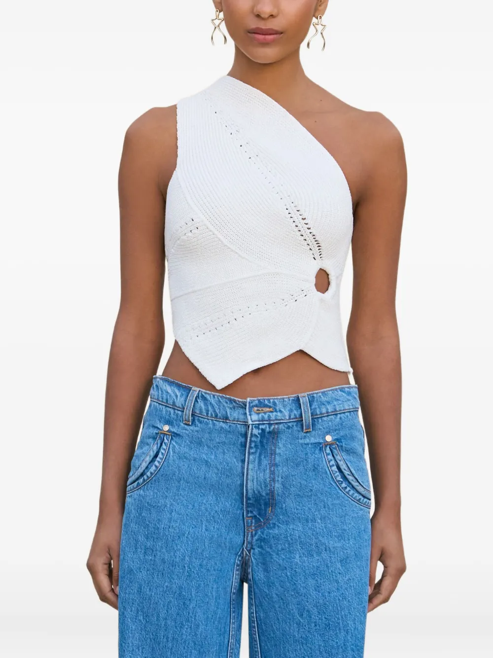 Cult Gaia Deneuve one-shoulder tank top | White | Image 1