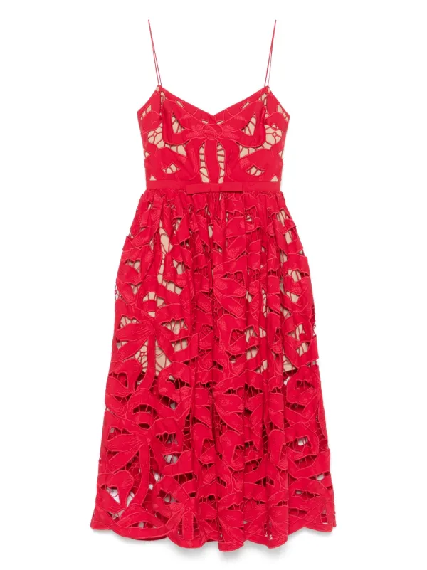 ワンピース SELF PORTRAIT Embroidered midi dress 29844502_59558472_600.jpg