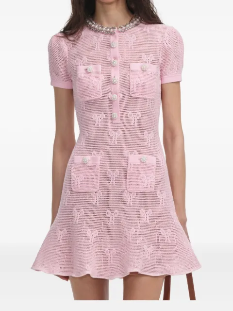 Self-Portrait crochet dress