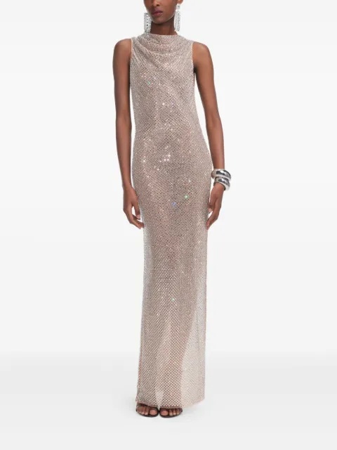 Self-Portrait rhinestone-embellished dress