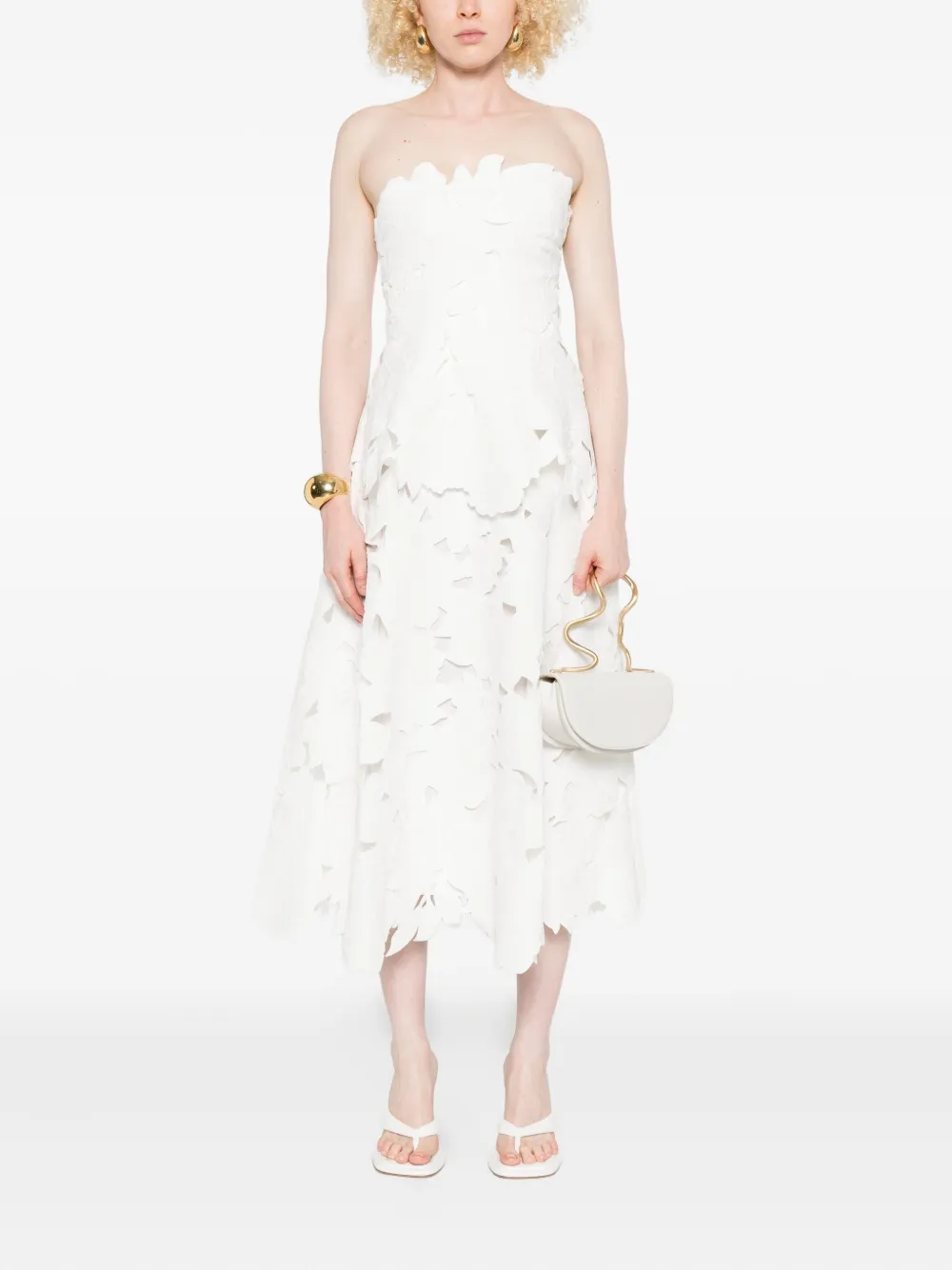 Simkhai Audrey midi dress - Wit