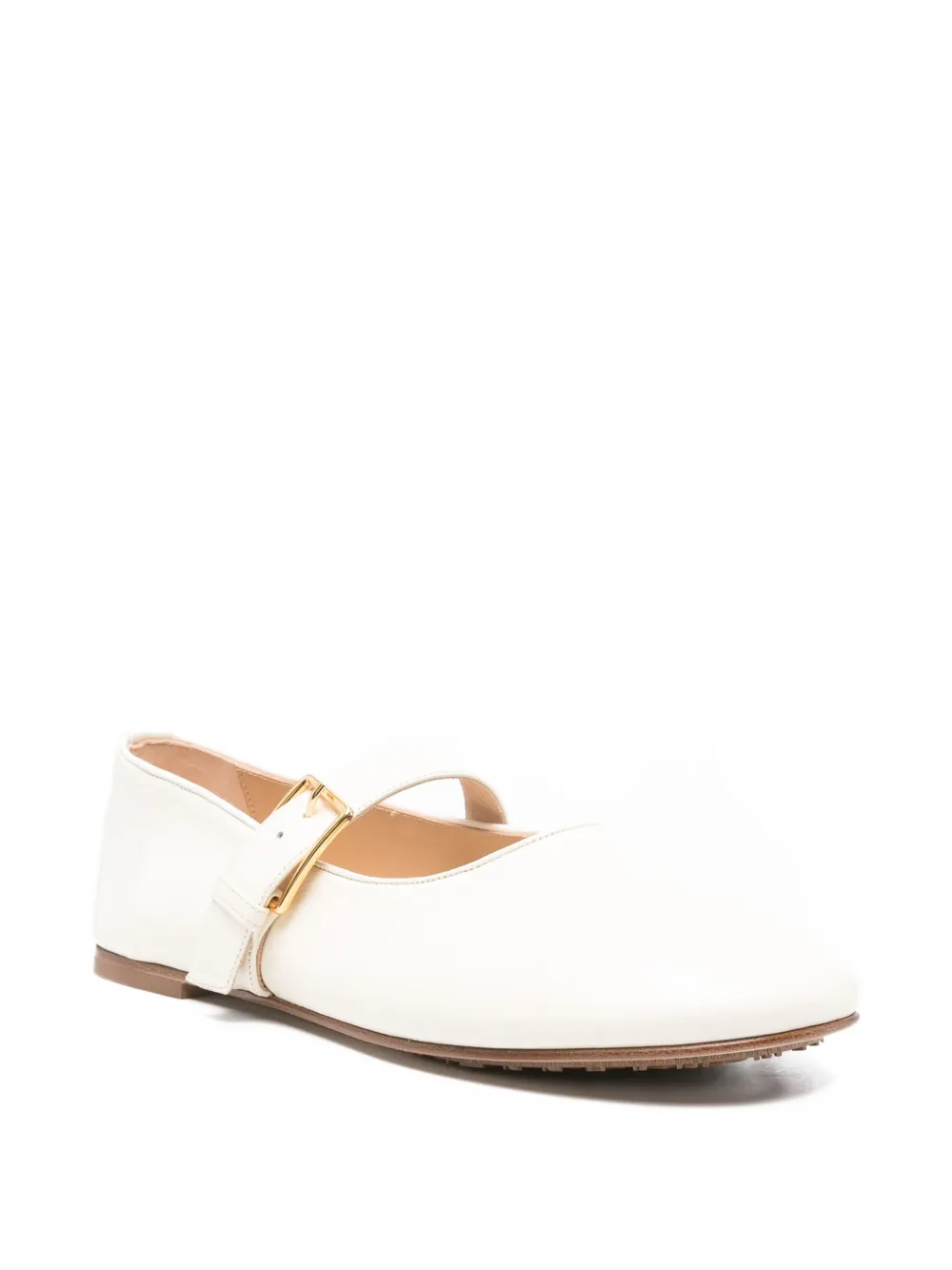 Dear Frances leather ballet flats - Beige