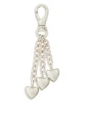 Roxanne Assoulin triple-heart charm keychain - Silver