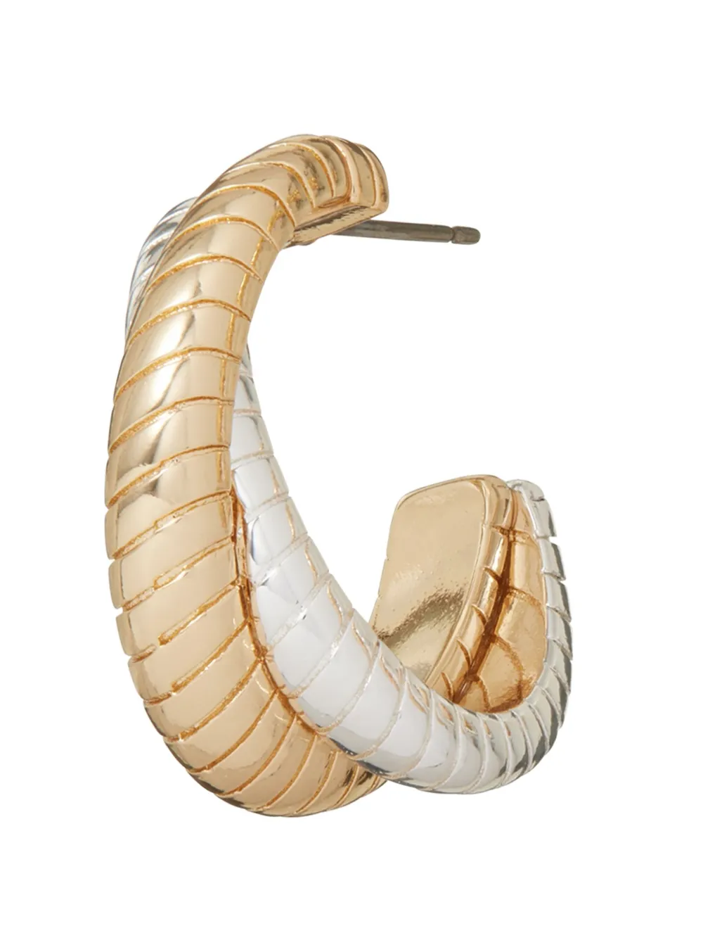 Roxanne Assoulin The Double Cobra twisted hoop earrings - Wit