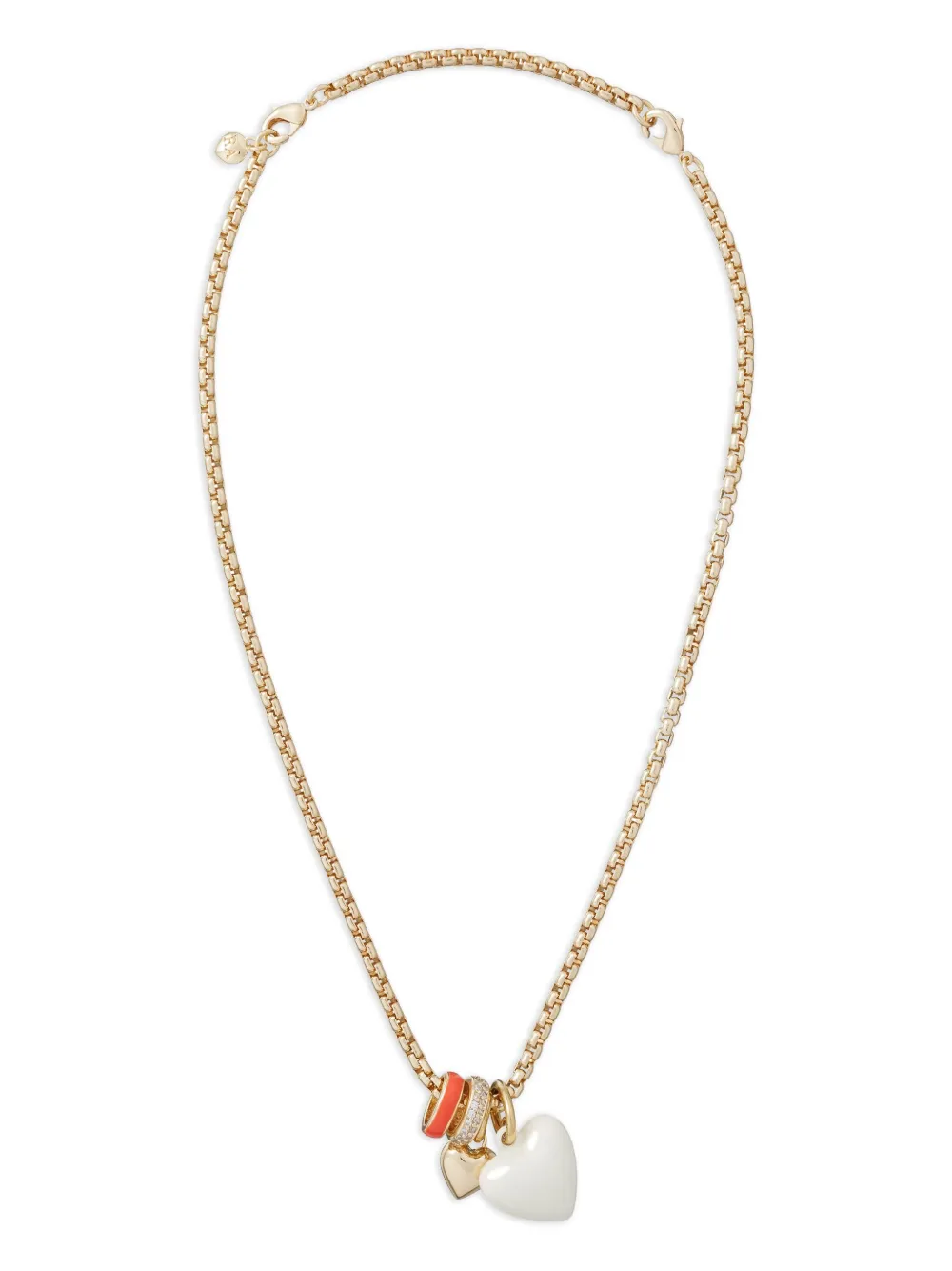 Roxanne Assoulin The Box Chain heart-charm necklace | White | Image 1