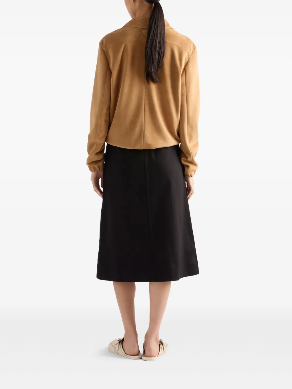 Prada Suède shirtjack Beige
