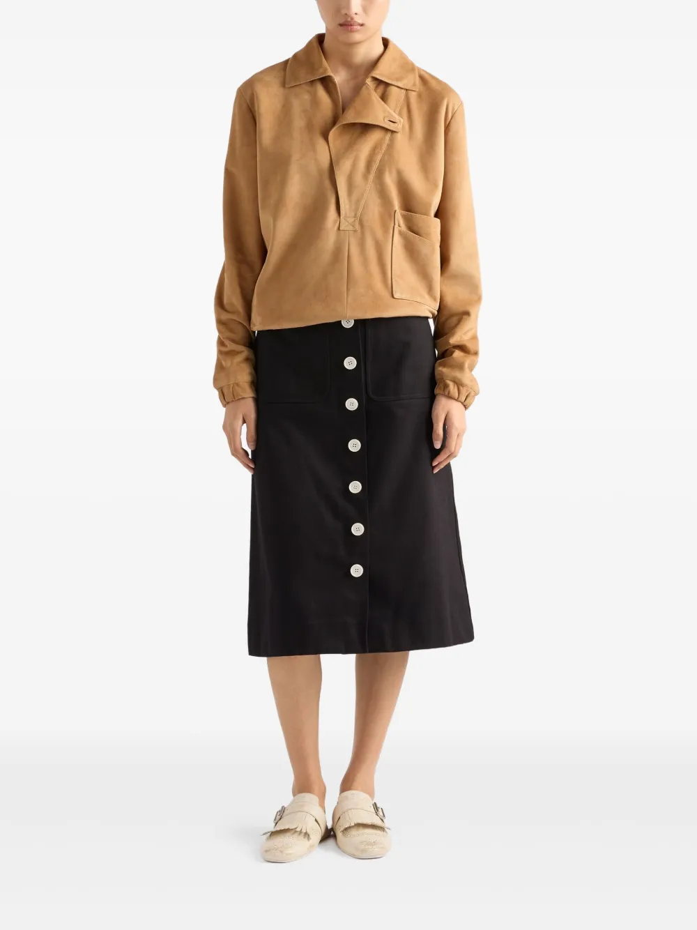 Prada suede blouson jacket | Leather Jackets | Image 2