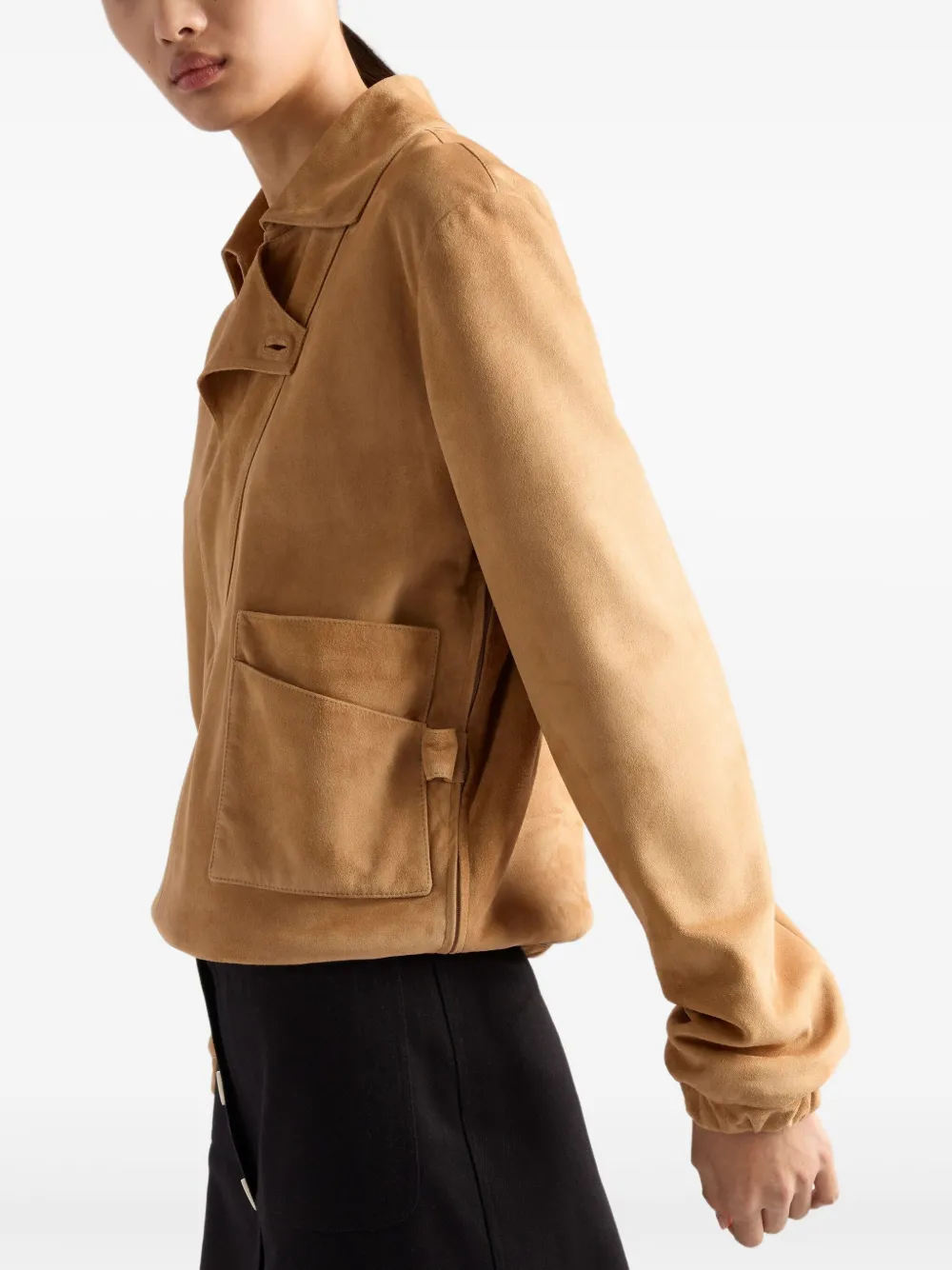 Prada Suède shirtjack Beige