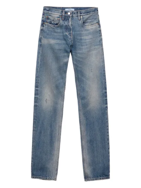 Prada logo-patch jeans