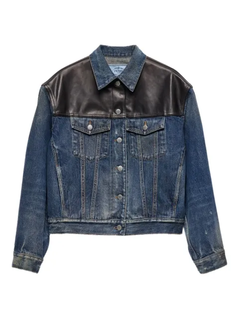 Prada panelled denim jacket