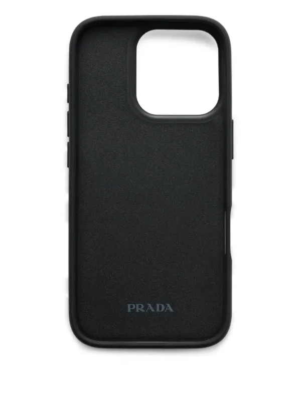 Prada サフィアーノレザー iPhone 16 Pro ケース | ブルー | FARFETCH JP