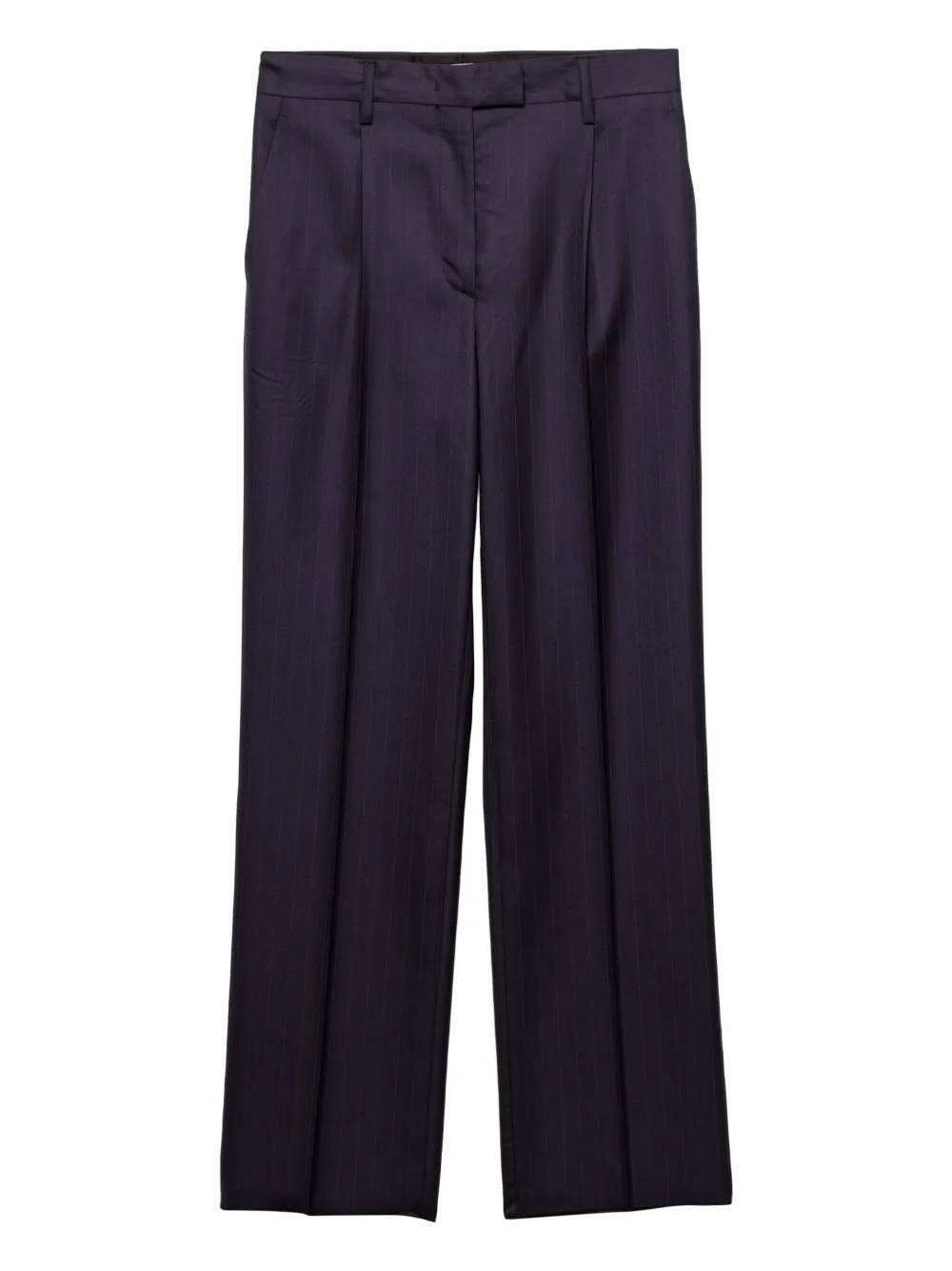 Prada Wollen broek met krijtstreep Blauw