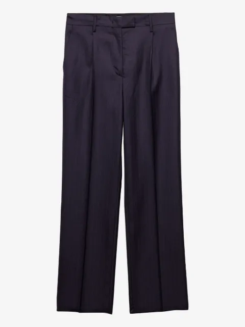 Prada belted wool trousers