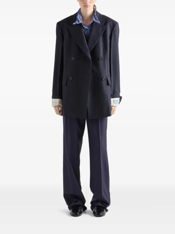 パンツ Prada Pinstriped Wool Trousers With Belt 29844566_59126991_600.jpg