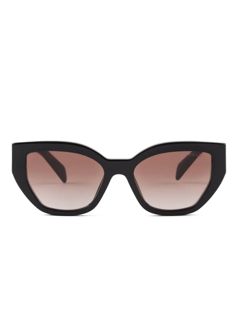 Prada Eyewear Zonnebril met oversized montuur Zwart