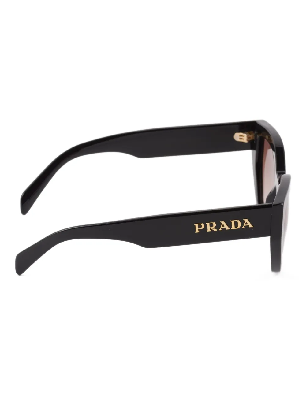 Prada Eyewear Zonnebril met oversized montuur Zwart