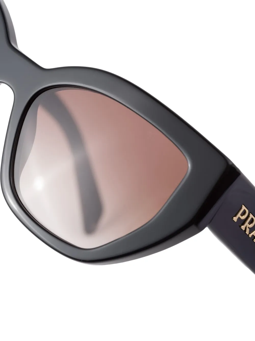 Prada Eyewear Zonnebril met oversized montuur Zwart