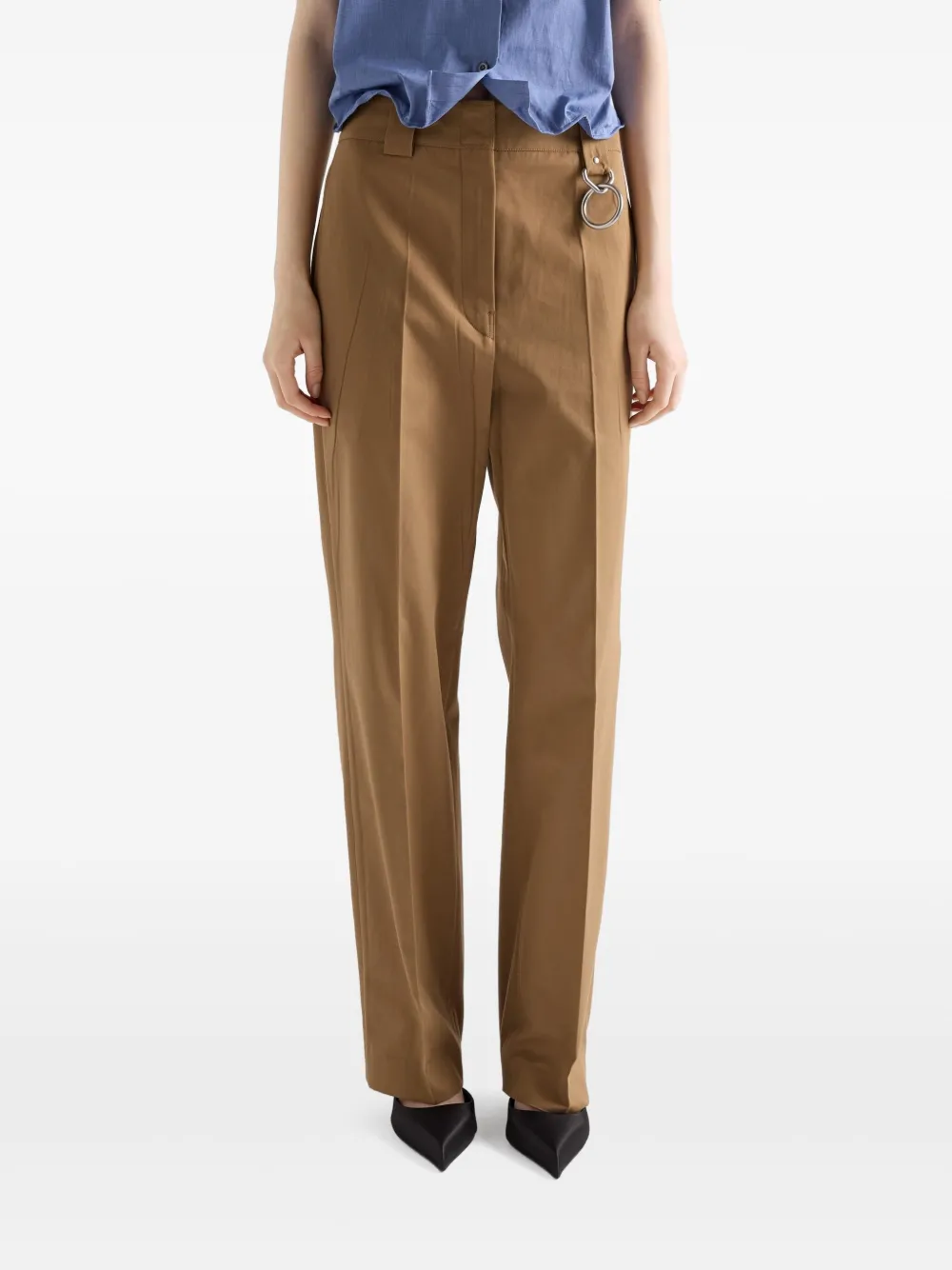 Prada Popeline broek Beige