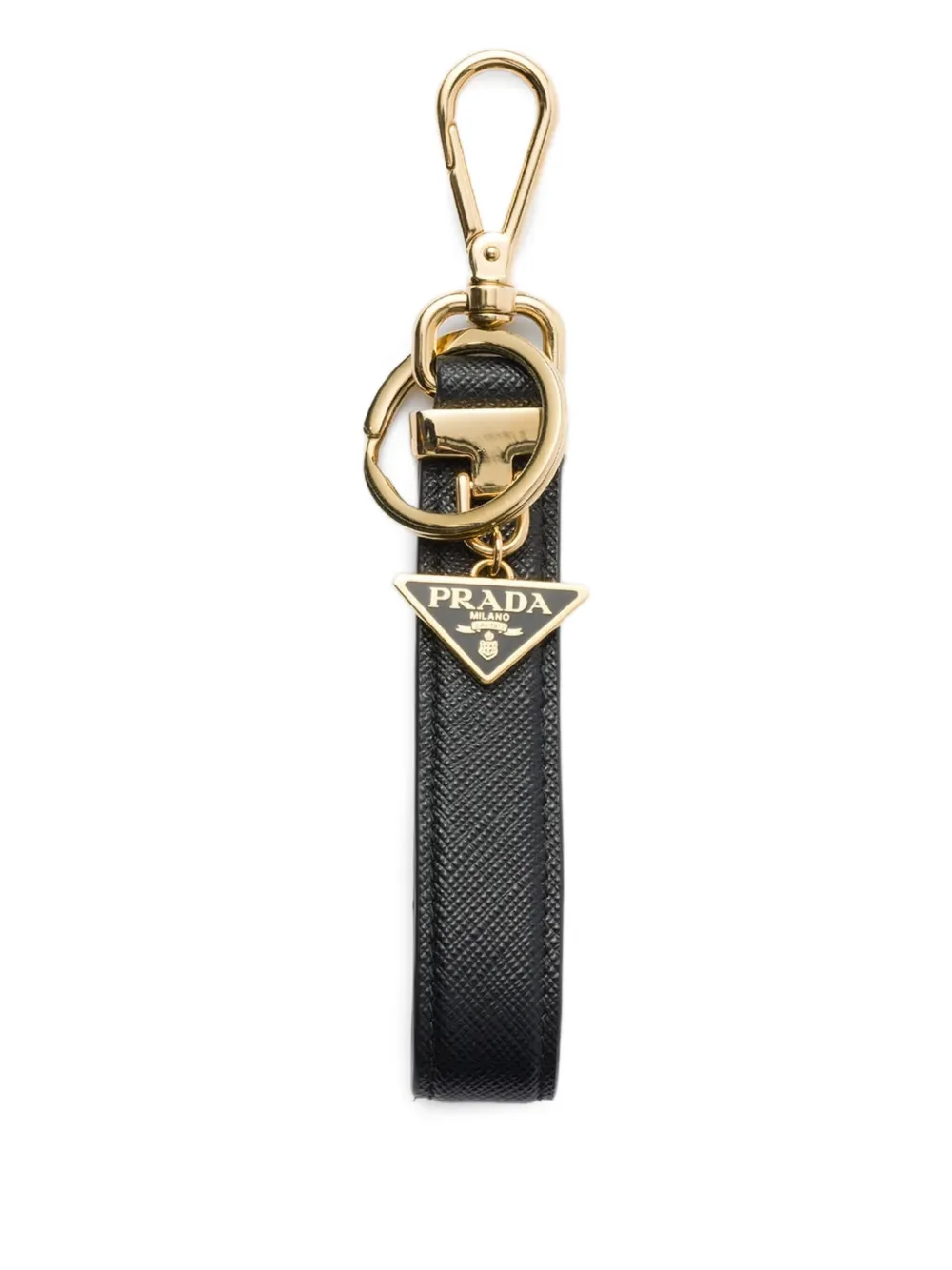 Prada leather keyring | Black | Image 1
