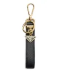 Prada leather keyring - Black
