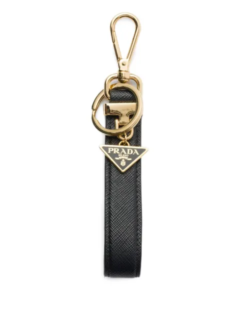 Prada leather keyring