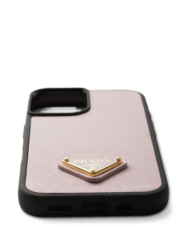 Prada Saffiano Leather iPhone 16 Case | Pink | FARFETCH KW