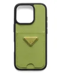 Prada Saffiano leather iPhone 16 Pro case - Green