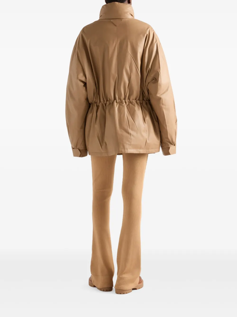Prada Nappa leren jas Beige