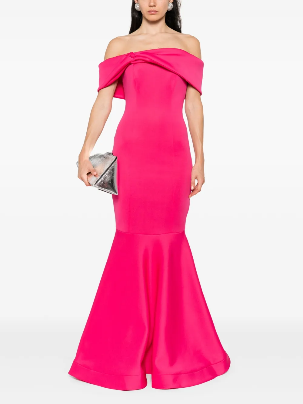 AAVVA Off-shoulder avondjurk - Roze