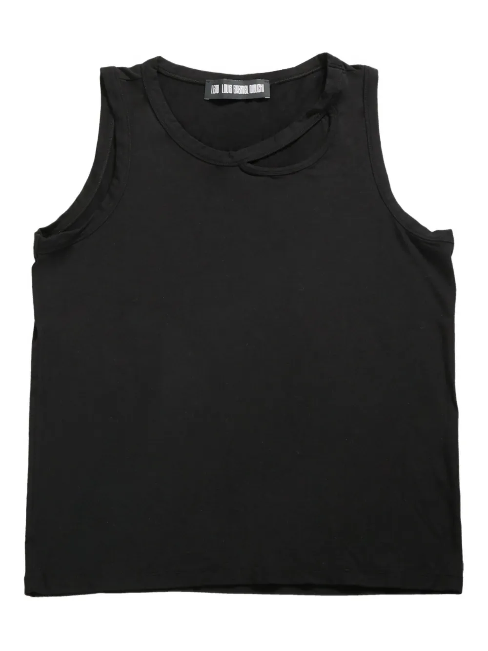 LGN LOUIS GABRIEL NOUCHI cut-out tank top - 001 BLACK