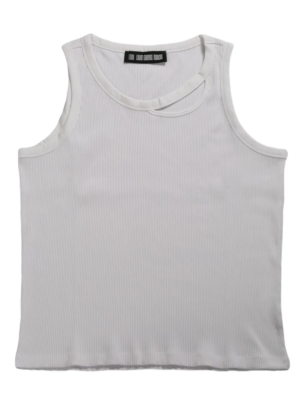 LGN LOUIS GABRIEL NOUCHI cut-out tank top - Bianco